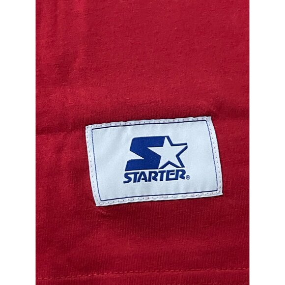 San Francisco 49ers Mens Red & Gold Mesh V-Neck Jersey XL By Starter - Picture 5 of 7